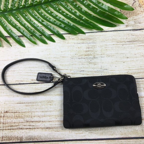 Coach Signature Wrist Purse - Picture 1 of 7